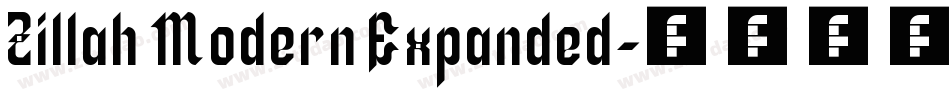 Zillah Modern Expanded字体转换